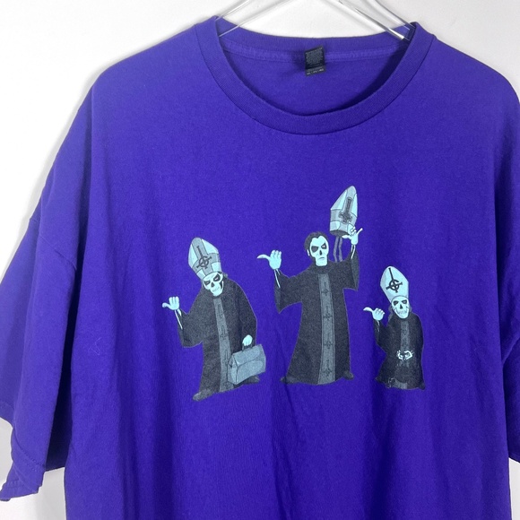 Halloween Men Fun Purple Graphic Novelty T-Shirt Size‎ 4XL 4TG 4EG - Picture 1 of 8